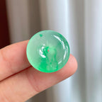 冰种带色翡翠平安扣（yc247656）