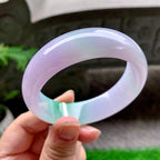 糯冰种春彩宽版轮胎手镯（58.6mm）（yc253000）