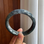 糯冰乌鸡翡翠平安镯（63mm）（yc318681）