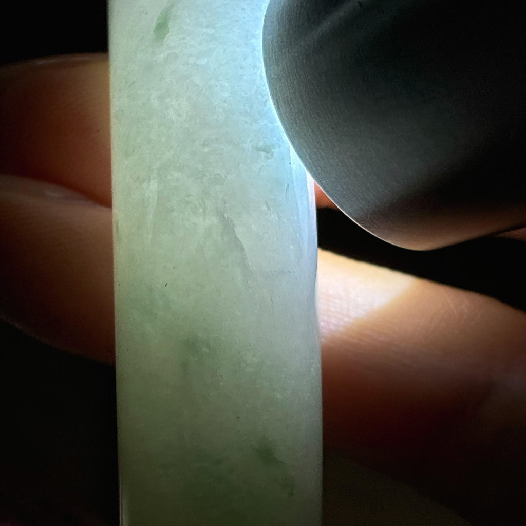 糯冰飘花正圈平安镯 58圈（yc769623）