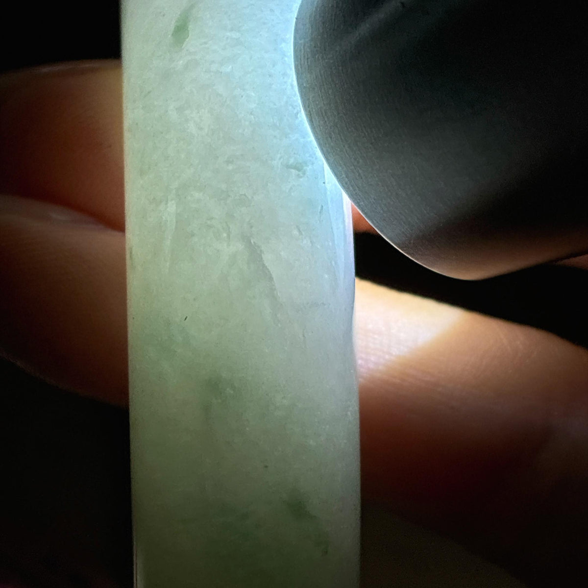糯冰飘花正圈平安镯 58圈（yc769623）
