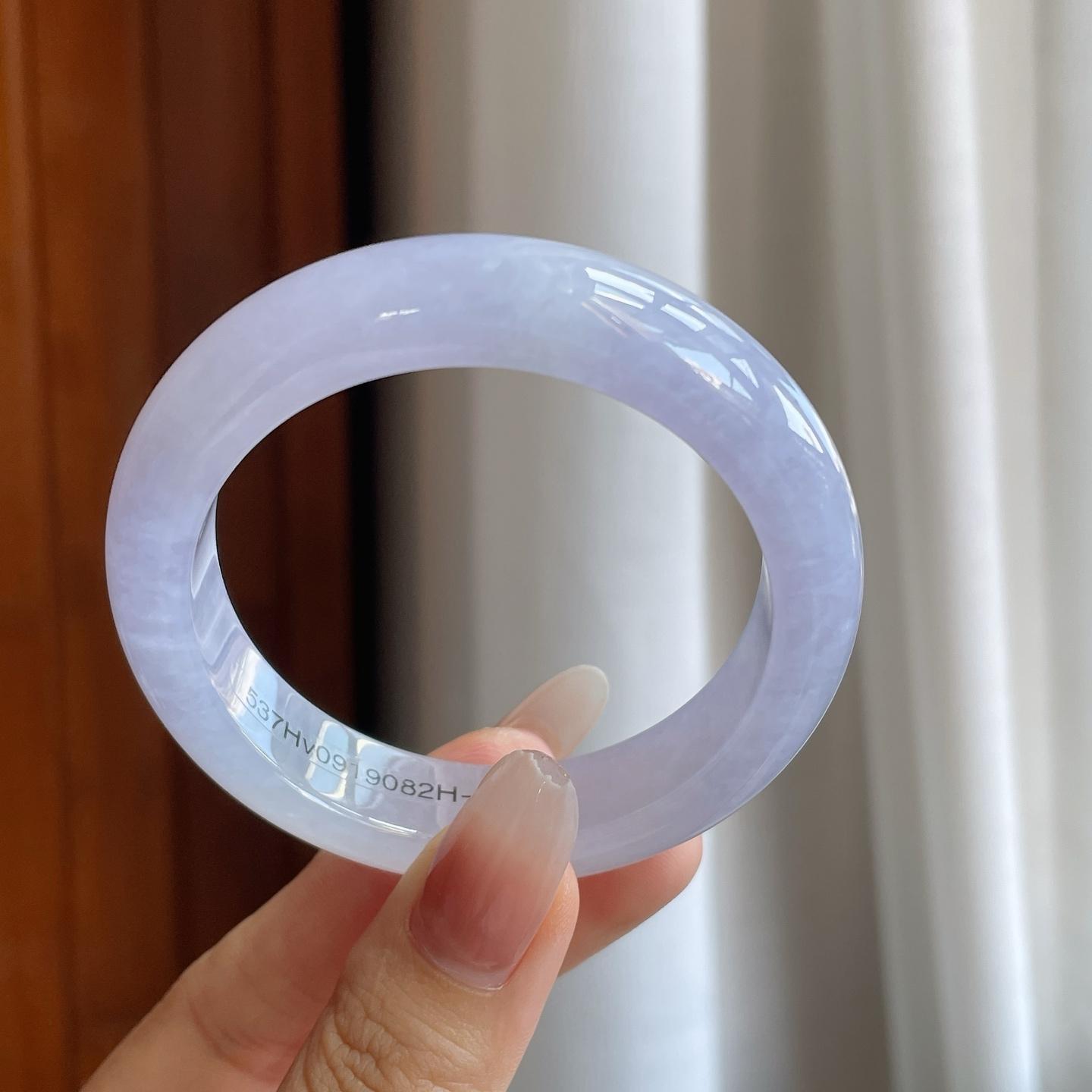 糯冰紫罗兰翡翠平安镯（52.5mm）（yc264138）