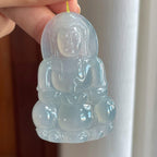 冰种淡晴底翡翠观音（yc257257）