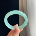 冰种晴底翡翠平安镯（53.5mm）（yc316713）