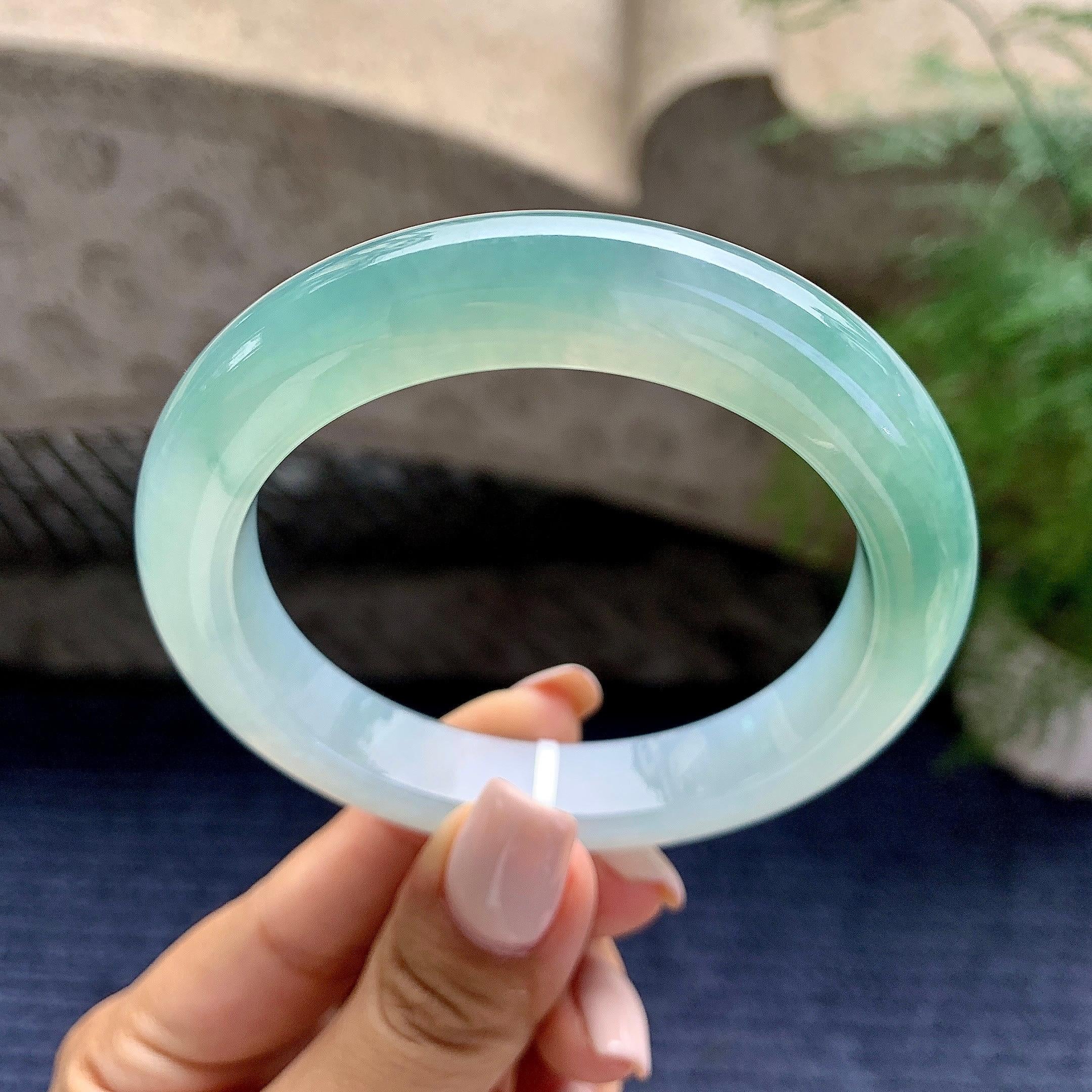 糯冰种晴底平安镯（56.3mm）（yc229247）