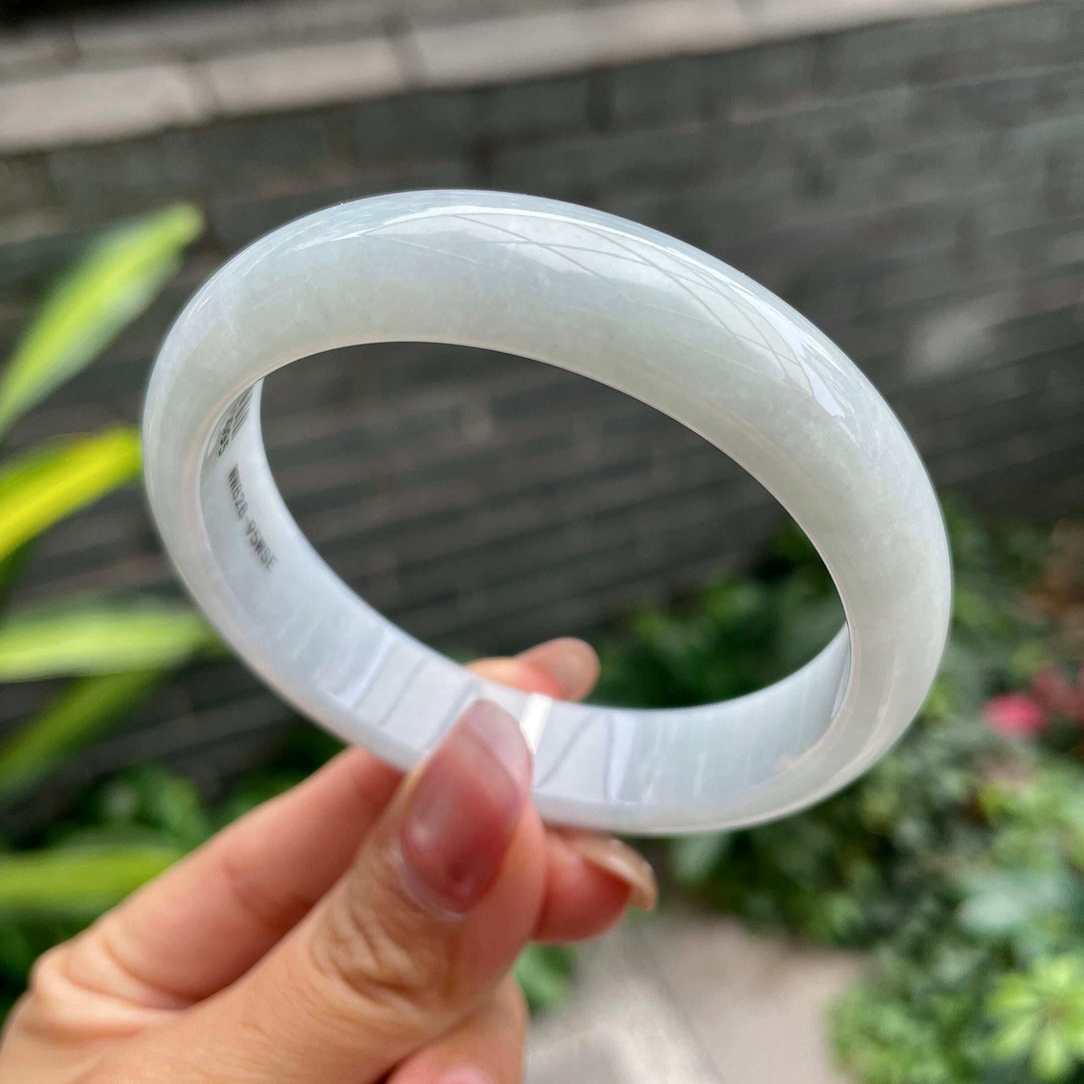细糯种带底色平安镯（58mm）（yc297952）
