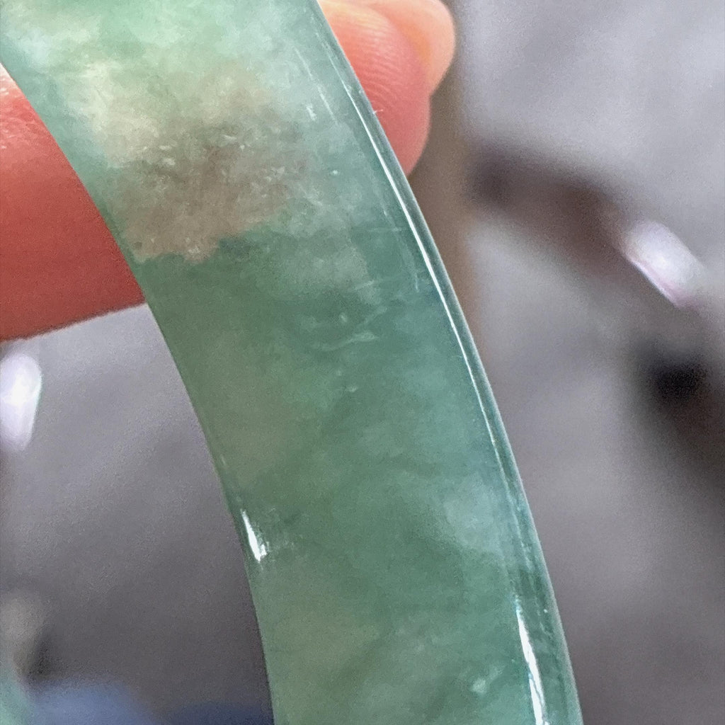 糯冰飘花贵妃镯 53圈 天然缅甸Ａ货翡翠（yc487663）