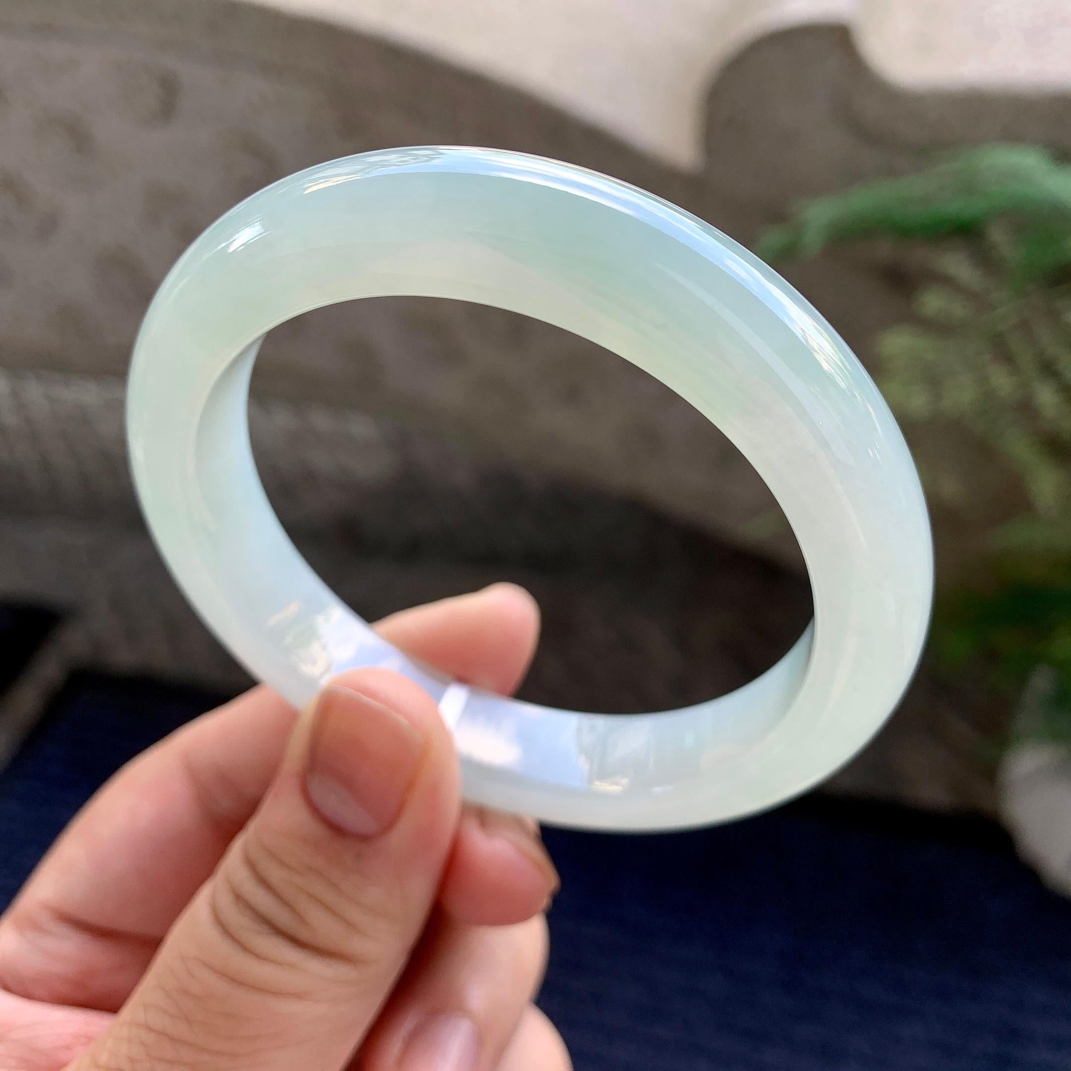 细糯种晴底平安镯（55.5mm）（yc226064）