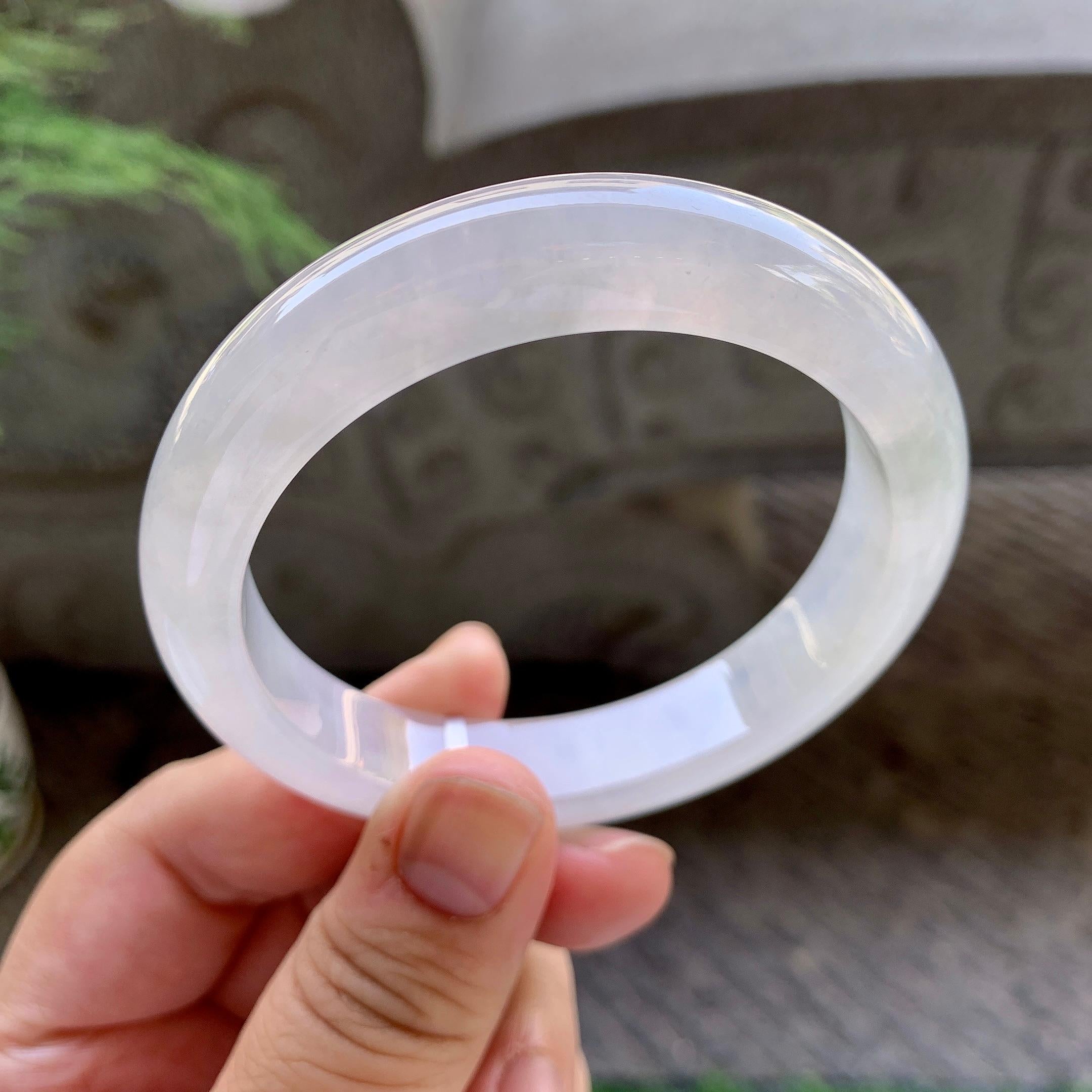 细糯种无色平安镯（57.2mm）（yc199590）