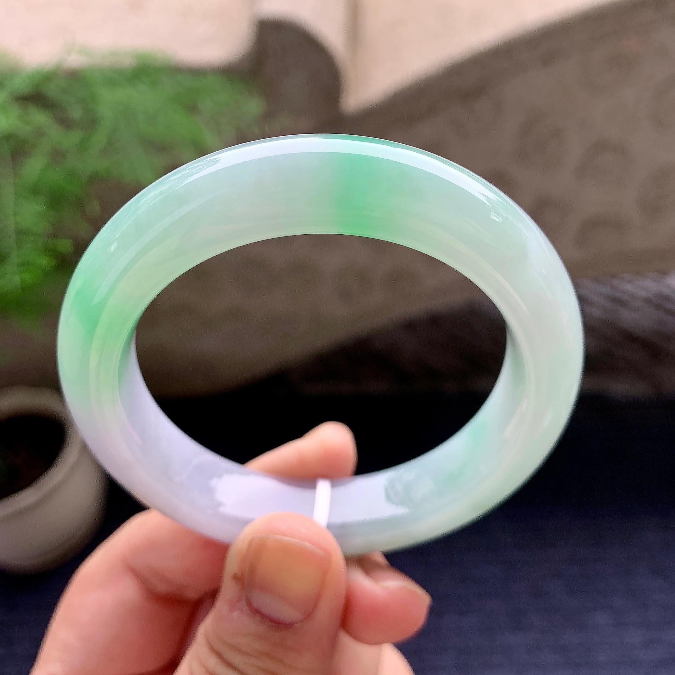 细糯种春彩平安镯（52.3mm）（yc198227）