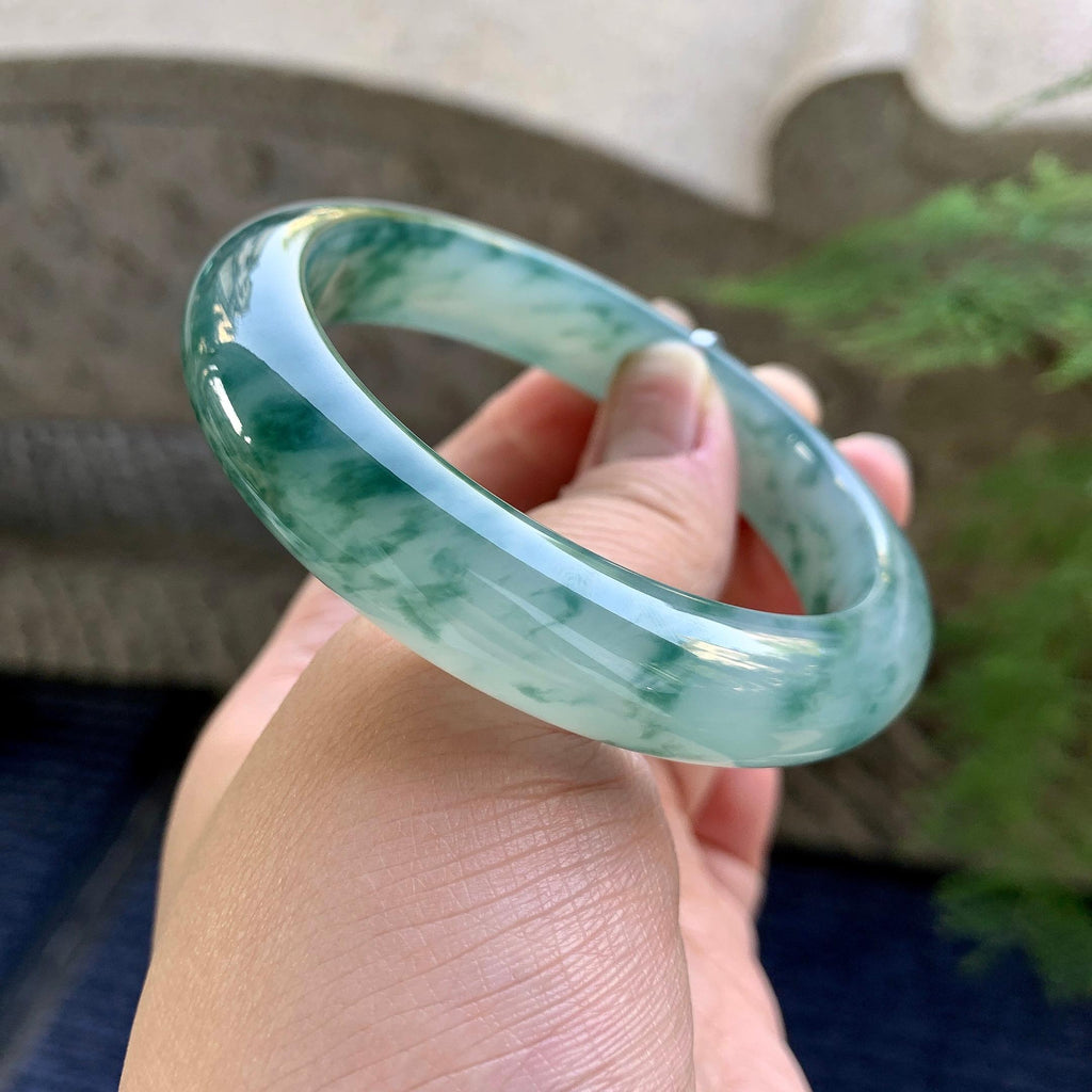 糯冰种平安镯（57.7mm）（yc249457）