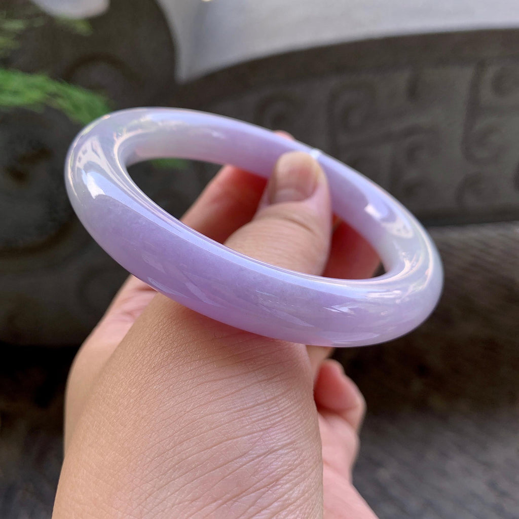 细糯种紫罗兰圆条手镯（59.8mm）（yc199580）