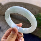 糯种无色宽版轮胎手镯（59.8mm）（yc275318）