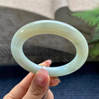 细糯种黄翡圆条手镯（53.8mm）（yc281530）