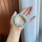 糯冰飘花翡翠珠串手串（yc266478）