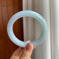 糯冰淡春彩翡翠平安镯（63.5mm）（yc289697）