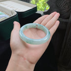 冰种飘花，正圈翡翠手镯（55.3mm）