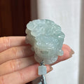 细糯种淡底色貔貅 天然缅甸A货翡翠（yc453150）