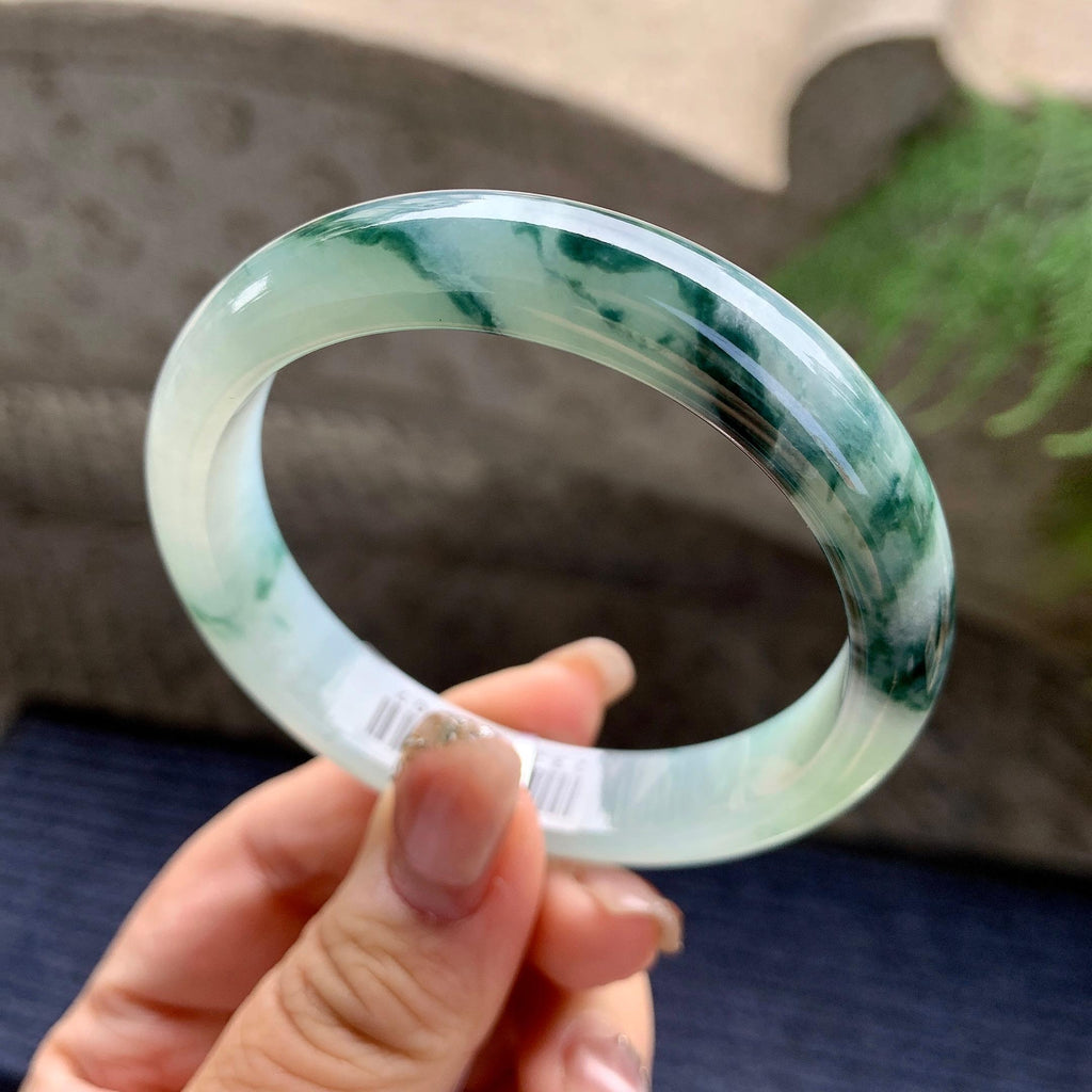 细糯种飘花平安镯（54.8mm）（yc297949）