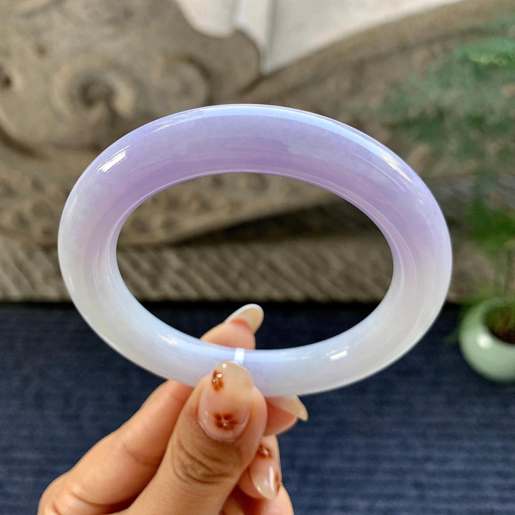 细糯种紫罗兰圆条手镯（57.3mm）（yc249454）