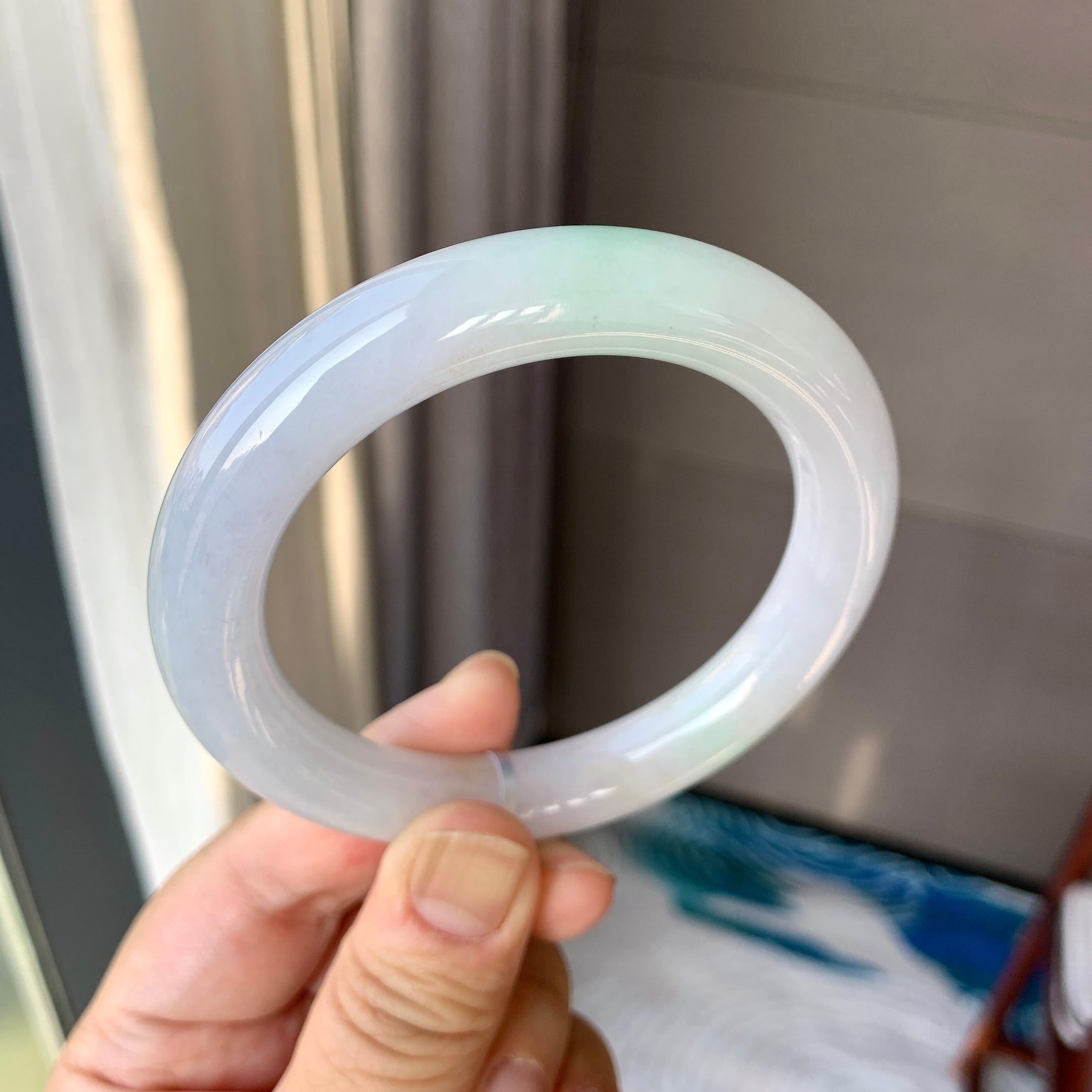 细糯种飘花圆条手镯（58.3mm）（yc262771）