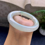 细糯种飘花圆条手镯（53.7mm）（yc223961）