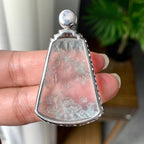 18K金钻镶冰种山水牌吊坠（yc255621）