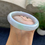 细糯种淡春彩平安镯（59.6mm）（yc200955）