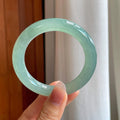 冰种湖水绿翡翠圆条手镯（54.5mm）（yc313025）
