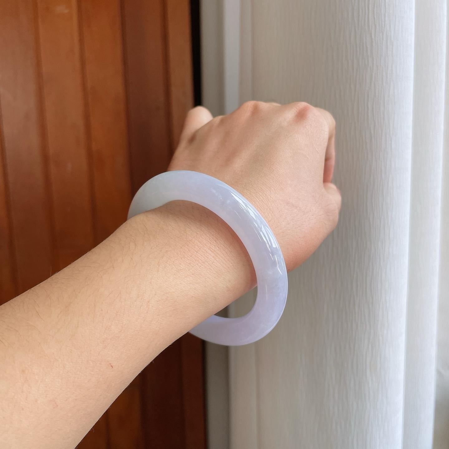 糯冰淡椿彩翡翠圆条（56.2mm）（yc272835）