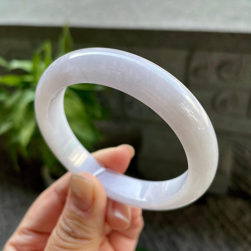 糯种淡粉底平安镯（56mm）（yc310096）