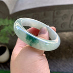 细糯种飘花平安镯（51.4mm）（yc229798）
