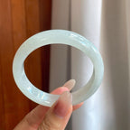 糯冰无色翡翠平安镯（57mm）（yc264141）