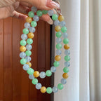 糯冰种多宝翡翠珠串手串（yc267474）