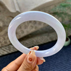 细糯种淡紫罗兰圆条手镯（58.4mm）（yc249446）