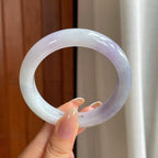 糯冰紫罗兰翡翠平安镯（58mm)（yc412194）