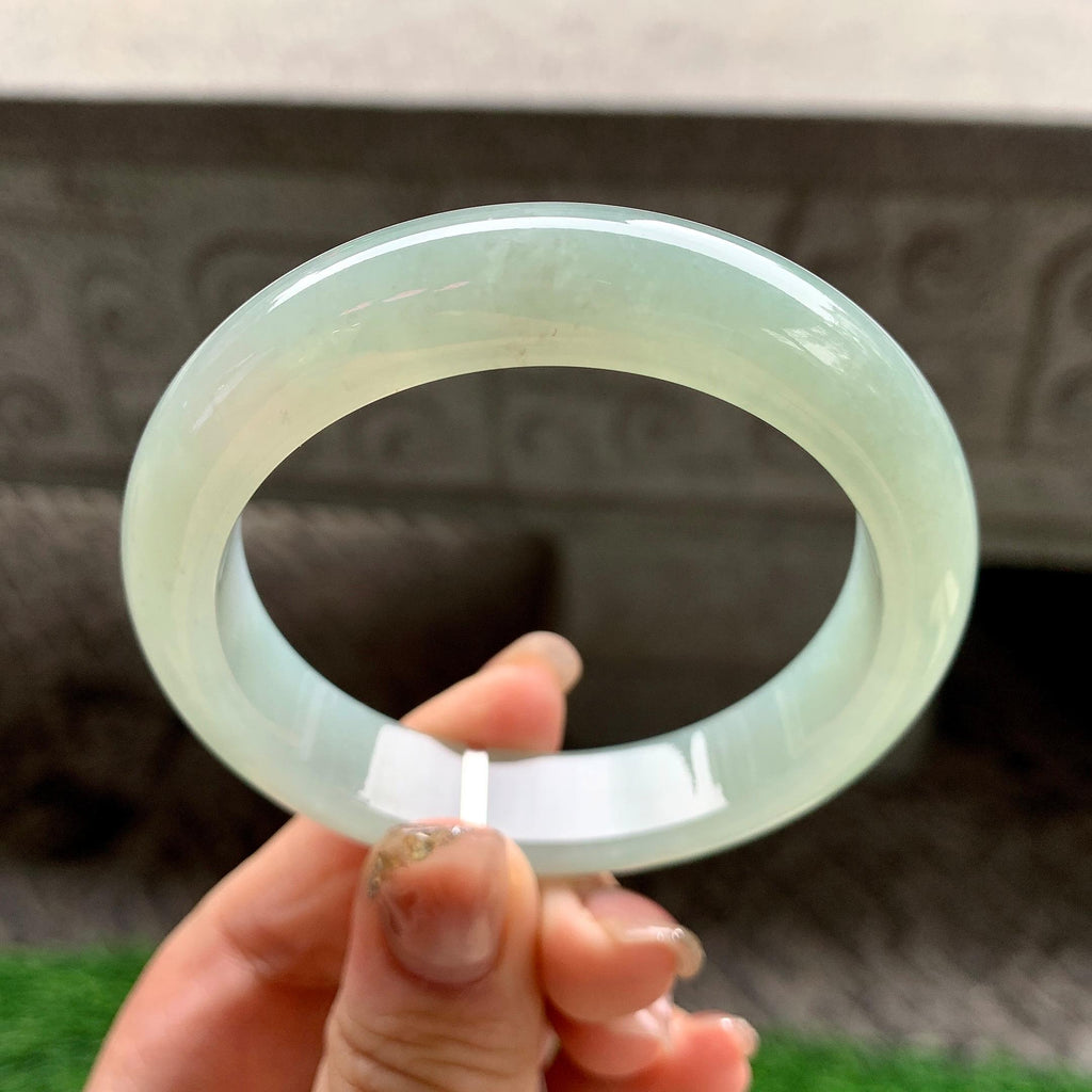 细糯种淡晴底平安镯（53.4mm）（yc288712）