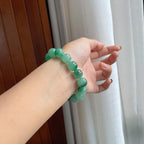 冰种飘花翡翠珠串手串（yc286490）