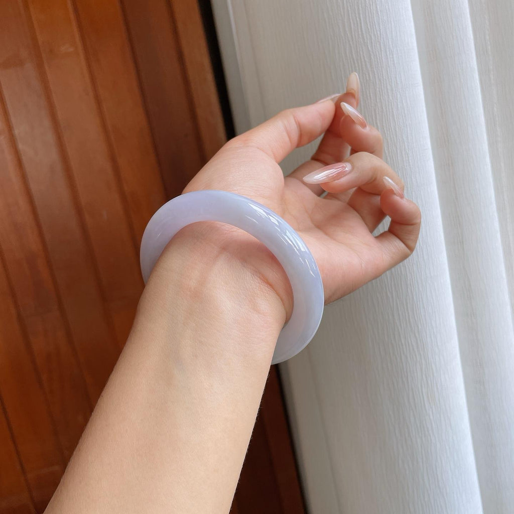 糯冰淡椿彩翡翠圆条（56.2mm）（yc272835）