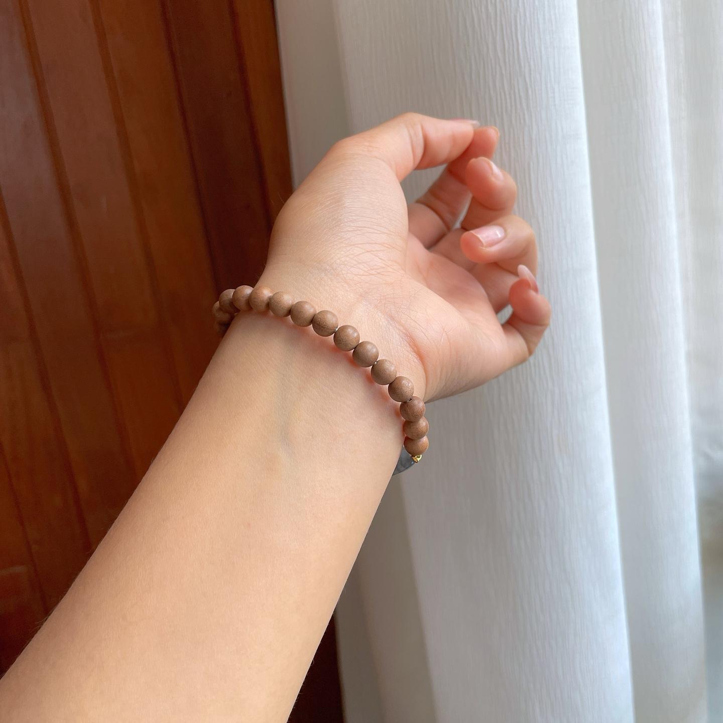 冰种乌鸡翡翠珠串手串（yc312986）