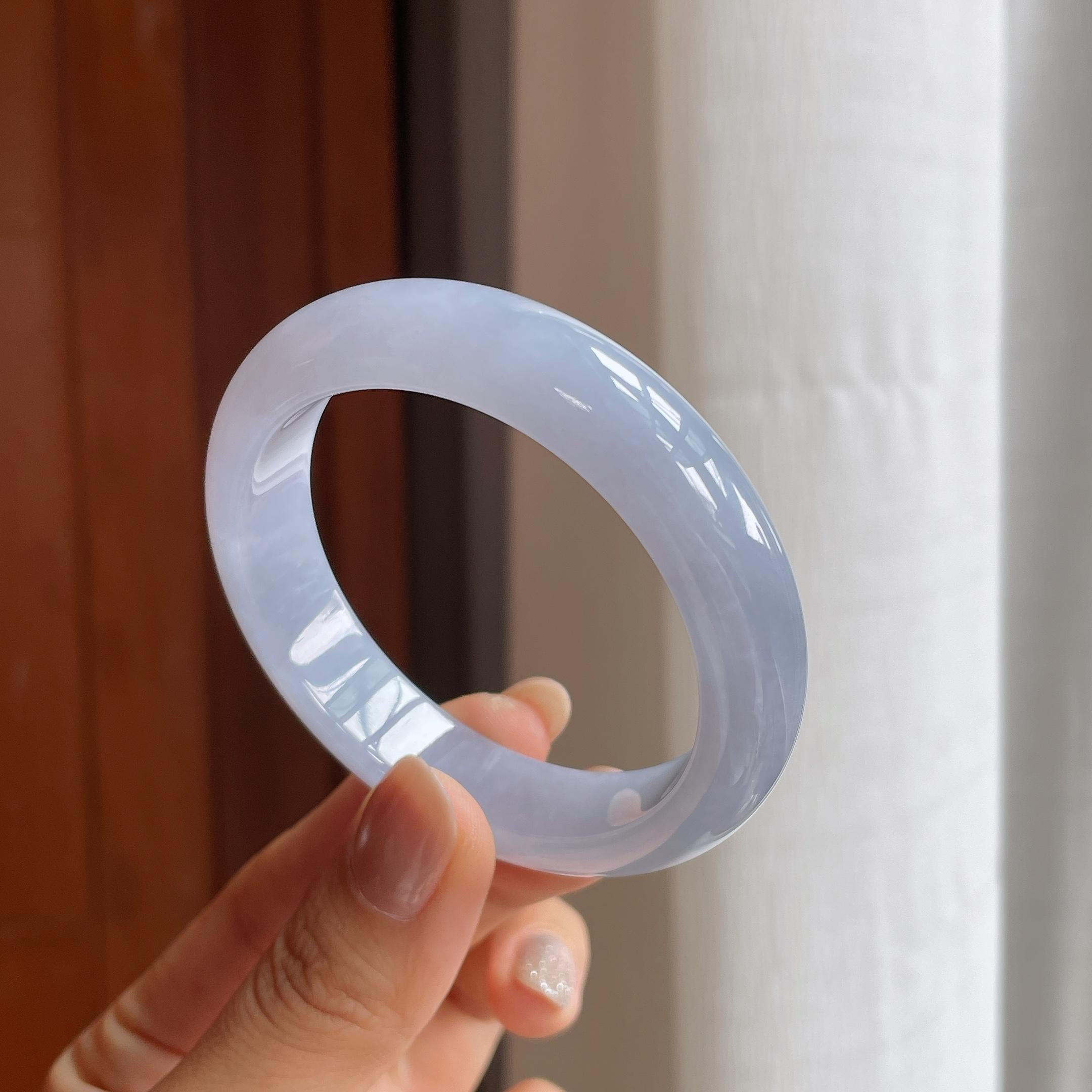 糯冰紫罗兰翡翠平安镯（52.5mm）（yc414548）