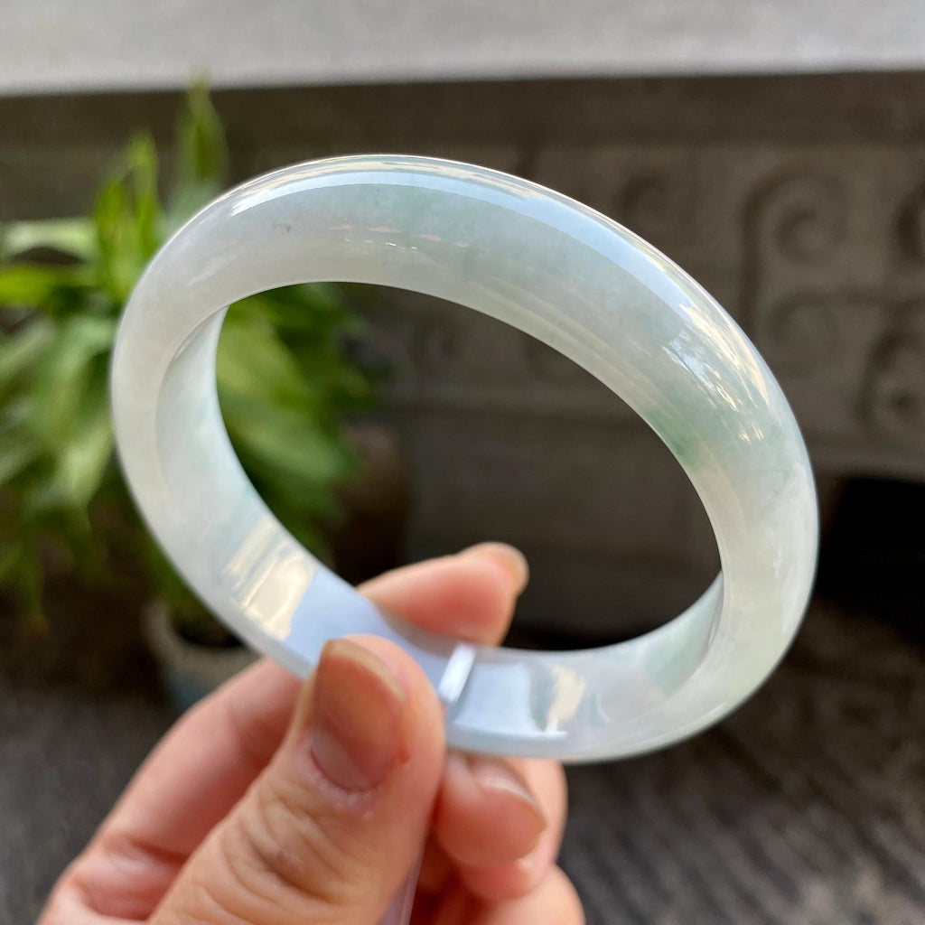 细糯种飘花平安镯（56.8mm）（yc311027）