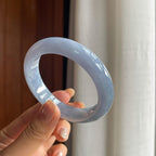 糯冰紫罗兰翡翠平安镯(53.5mm)（yc423150）