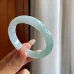 糯冰晴底翡翠平安镯（51.8mm）（yc272849）