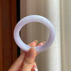 糯冰紫罗兰翡翠平安镯（53.8mm)（yc381220）