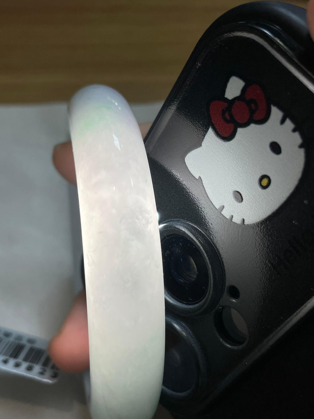 细糯种飘花平安镯（56mm）（yc246659）