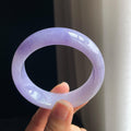 糯冰宽版紫罗兰翡翠平安镯（56.2mm)（yc374805）