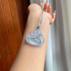 18k金扣冰种蓝紫底翡翠佛公（yc196026）