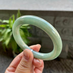 糯种油青圆条手镯（54.4mm）（yc310103）