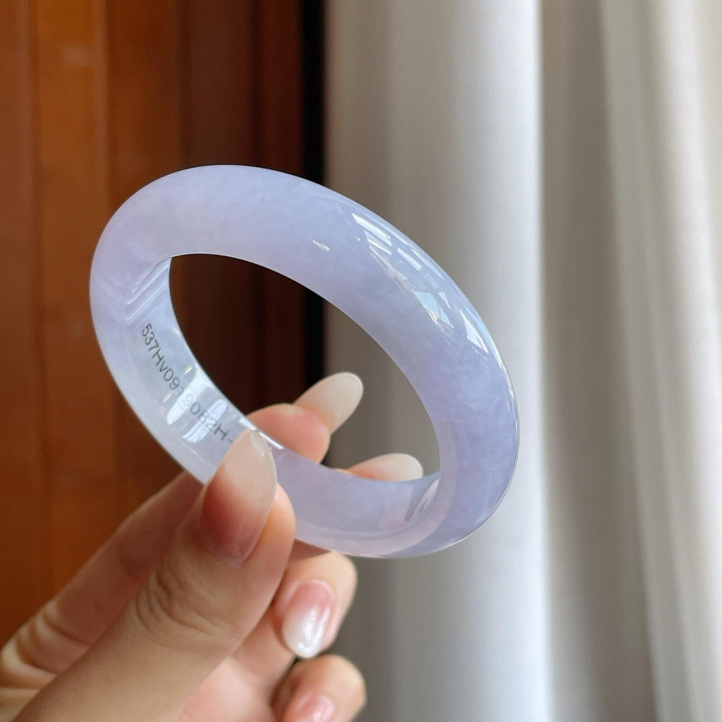 糯冰紫罗兰翡翠平安镯（52.5mm）（yc264138）